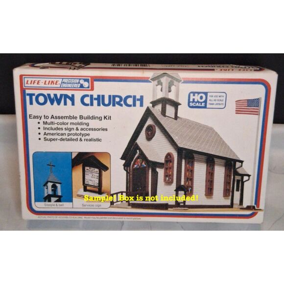 7pc Lot HO Scale Train Cars, Church, Bridge SEE DESCRIPTION! Athearn Tyco Bachma - Picture 9 of 9